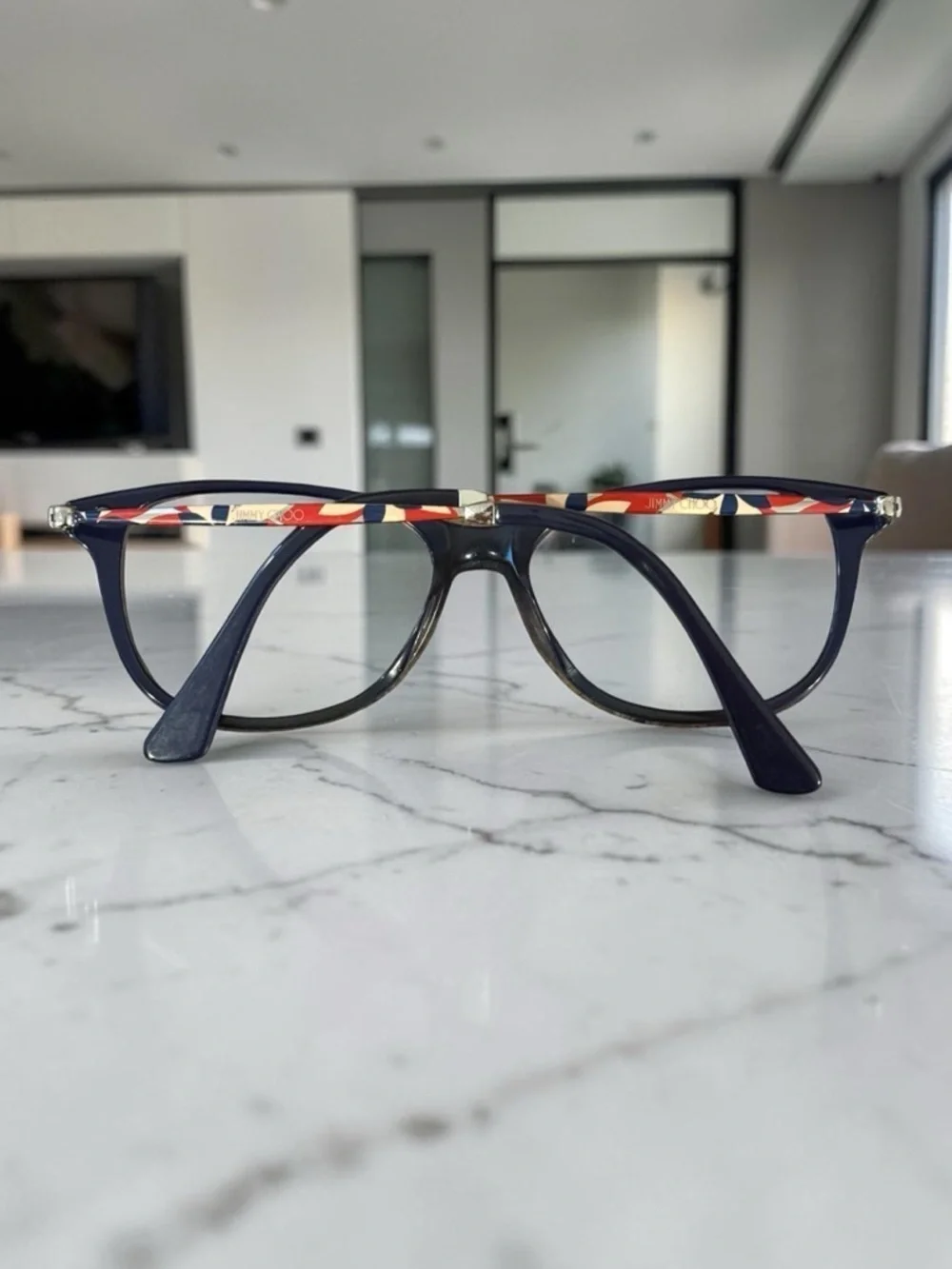 Jimmy Choo JC207 Eyeglasses Frames Blue 52-15-140 Italy Designer Optical Glasses - Picture 2 of 7
